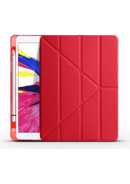 Apple iPad 4.nesil 9.7 (2012) Yatay ve Dikey Standlı Antişok Köşe Korumalı Kalemlikli Origami Slikon Kılıf ve Ekran Koruyucu A1458 A1459 A1460 fiyatları