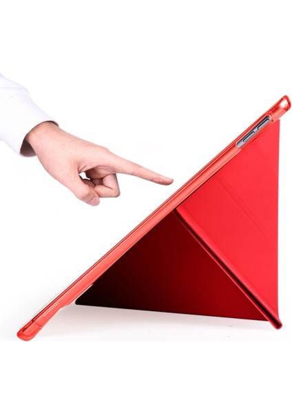 Apple iPad 4.nesil 9.7 (2012) Yatay ve Dikey Standlı Antişok Köşe Korumalı Kalemlikli Origami Slikon Kılıf ve Ekran Koruyucu A1458 A1459 A1460 modelleri
