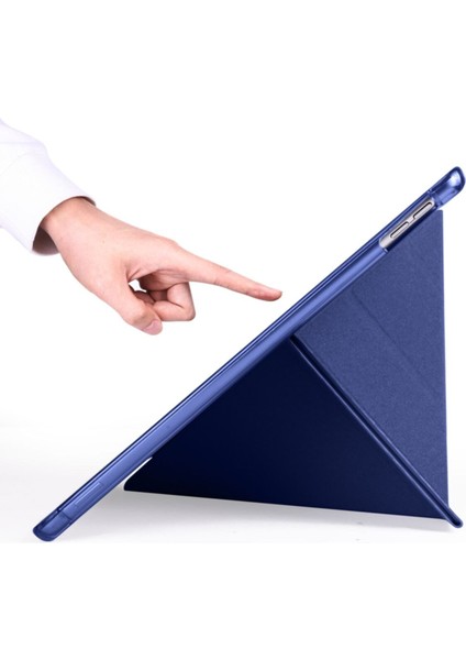 Apple iPad Pro 10.5 (2017) Yatay ve Dikey Standlı Antişok Köşe Korumalı Kalemlikli Origami Slikon Kılıf A1701 A1709 A1852 fırsatları