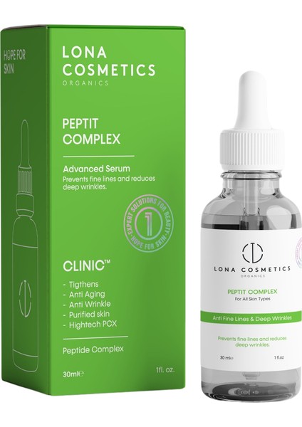 Nemlendirici Dolgunlaştırıcı Canlandırıcı Cilt Serumu Niacinamide & Peptit Serum