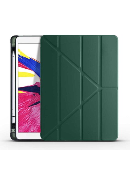 Apple iPad Pro 10.5 (2017) Yatay ve Dikey Standlı Antişok Köşe Korumalı Kalemlikli Origami Slikon Kılıf A1701 A1709 A1852 fiyatları