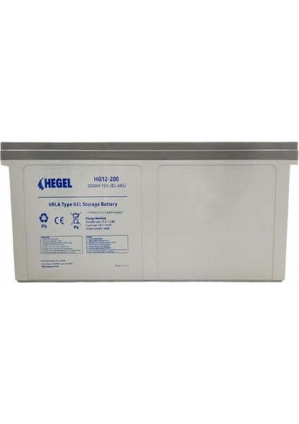 Hegel 200Ah Jel Akü 12v