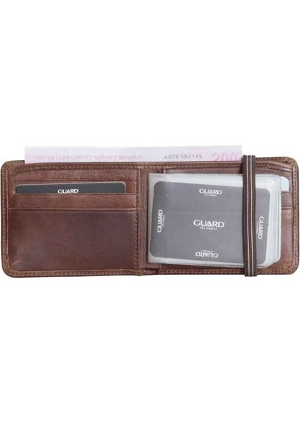 Lastikli Spor Deri Antik Kahverengi Cüzdan - GRD2403XW22535 fiyatları