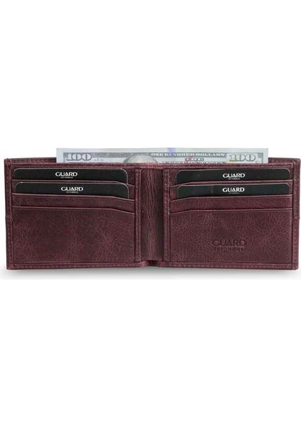 Antik Bordo Ince Klasik Deri Erkek Cüzdanı - GRD2403XW22423 fiyatları