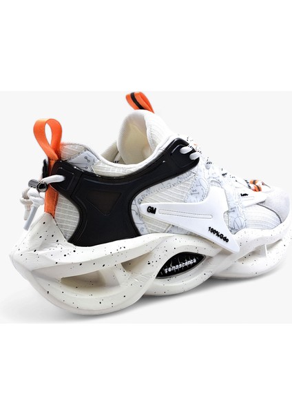 Renascence G24Y545 Kalın Tabanlı Hafif Tasarım Erkek Beyaz Sneaker Spor Ayakkabı fiyatları