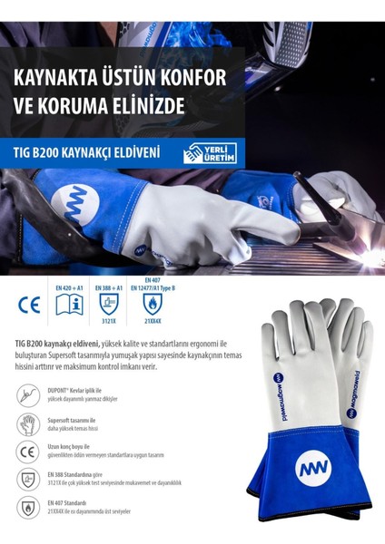 Tıg B200 Kaynak Eldiveni No:11