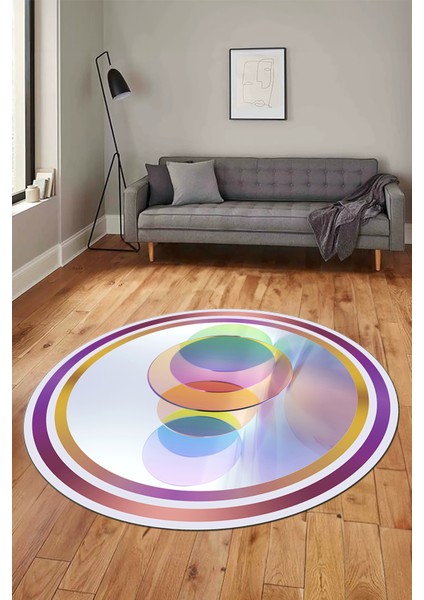 Modern Çerçeve Desen Yıkanabilir Kaymaz Yolluk Mutfak Yuvarlak Salon Halısı, Y-Çerçeveli-24-Renkli, indirimleri