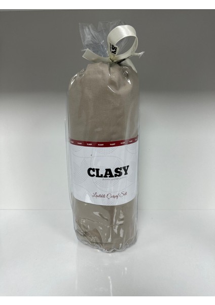 Ranforce Lastikli Çarşaf Seti Tek Kişilik Açık Kahve