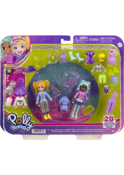 HNF51 Polly Pocket ve Arkadaşları Farklı Moda Aksesuarları Oyun Setleri