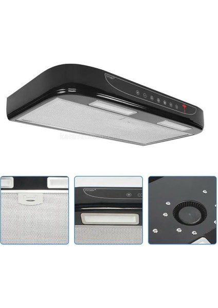 Shuıvan Tyt 12V Aspiratör LED Işıklı Karavan Davlumbaz