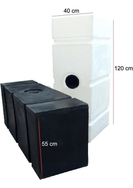 Shuıvan Karavan Su Deposu 275 Litre 120X40X55CM