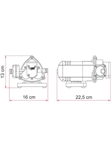 Aqua 8 Hidrofor 10 Litre/dk 1,5 Bar - 12V