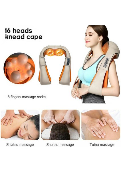 Ovmalı Yoğurmalı Ayarlanabilir Tüm Vücut ve Boyun Masaj Yas modelleri