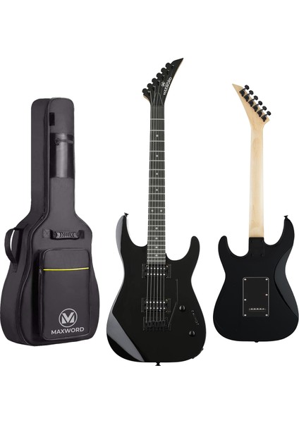 Grade-25AMP Black Rosewood Floyde Rose 25 W Amfili Elektro Gitar