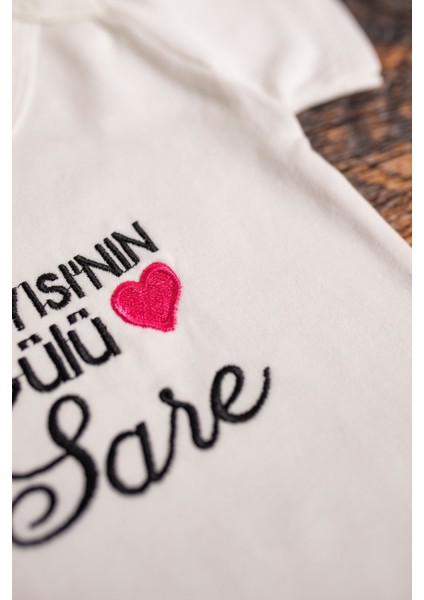 Kişiye Özel Isimli Nakışlı Bebek Basic Pamuk Penye Bisiklet Yaka Yarım Kol Body Zıbın modelleri