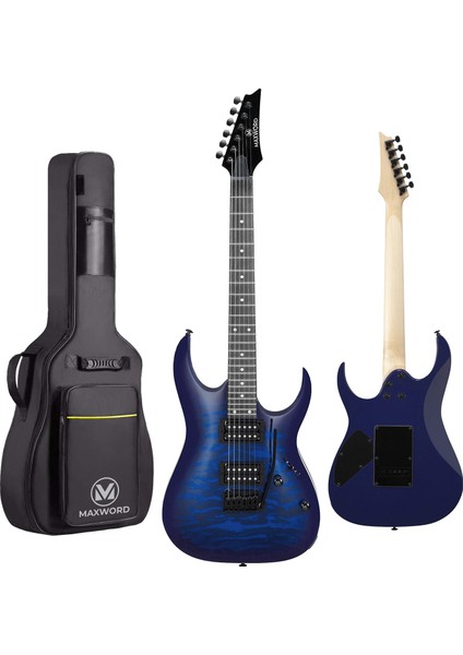 Grade-25AMP Blue Rosewood Floyde Rose 25 W Amfili Elektro Gitar