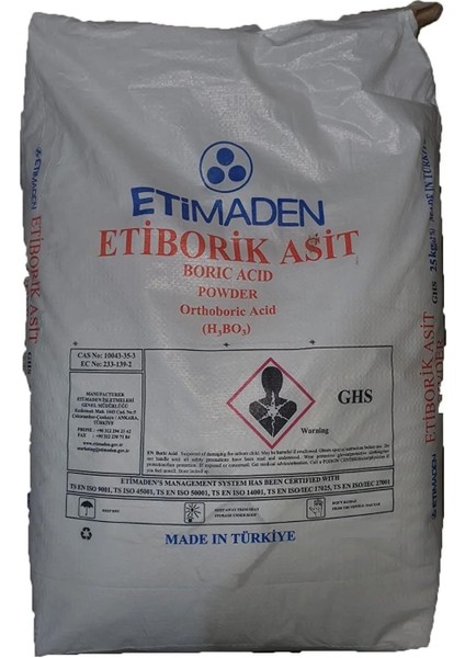 100% Saf Eti Maden Borik Asit 5 kg