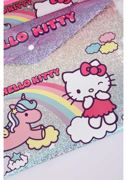 Hello Kitty Lisanslı Hello Kıtty Shıny 2'li Çıtçıtlı Dosya