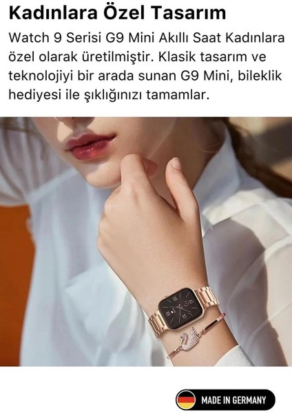 Watch G9 Kadın Akıllı Saat Mini Bileklik Hediyeli