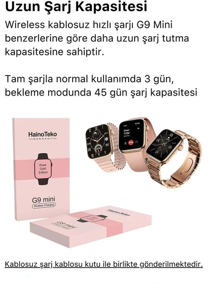 Watch G9 Kadın Akıllı Saat Mini Bileklik Hediyeli