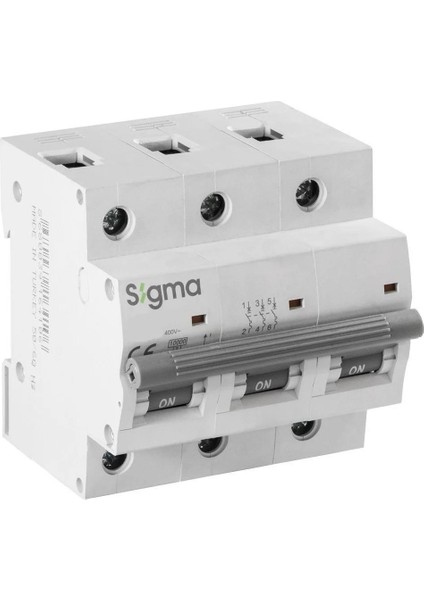 1SL380C 3X80A 10KA C Serisi Otomatik Sigorta
