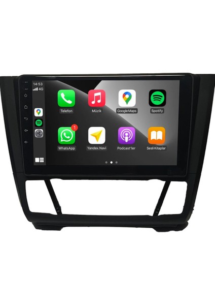 Bmw 1 Class Android Carplay Multimedya 2004-2011 Manuel Klima 4gb Ram + 64GB Hafıza + 8 Çekirdek