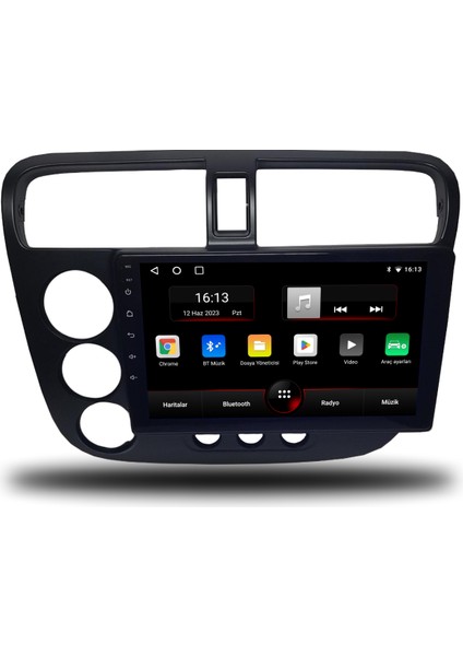 NAVI2GO Honda Civic V-Tec Android Carplay Multimedya 2001-2006 6gb Ram + 128GB Hafıza + 8 Çekirdek