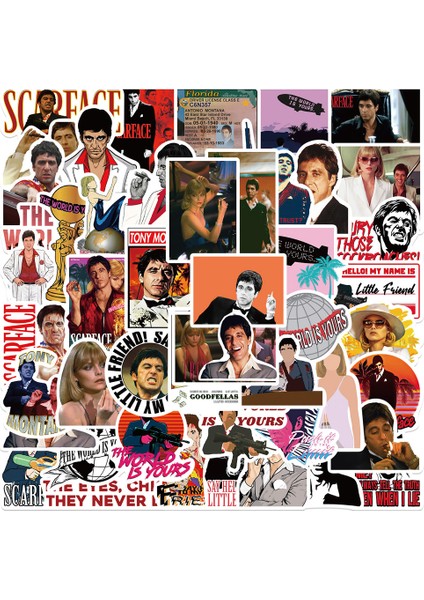 Scarface Defter Suluk Laptop Notebook Tablet Telefon Kılıf Sticker Seti modelleri