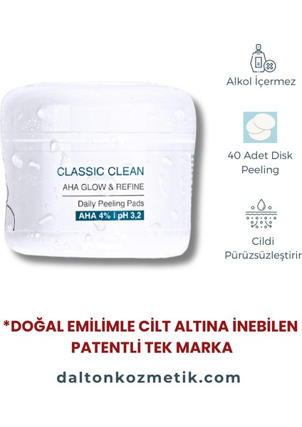 Classic Clean Aha'lı Bakım Padleri