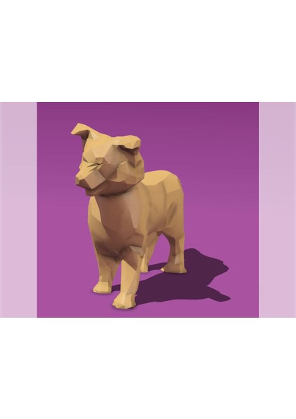 Sevimli Low Poly Köpek Biblosu