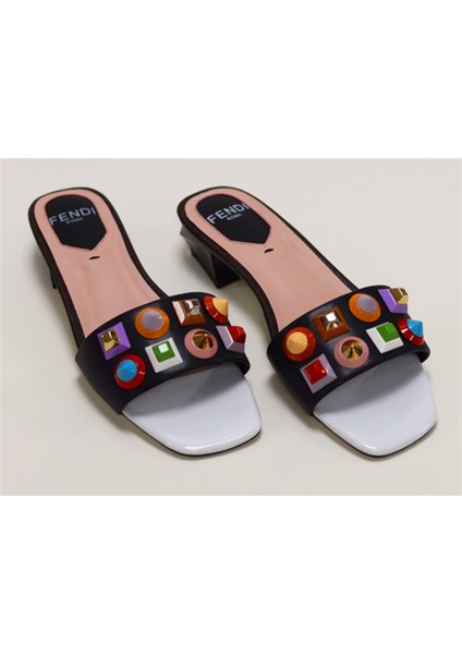 Taş Detaylı Kadın Deri Terlik 8R6507-86 fiyatları