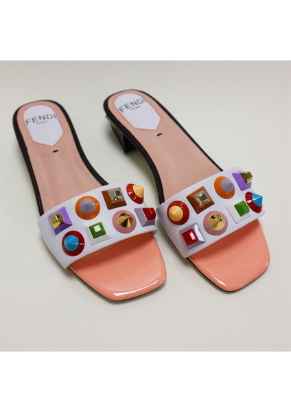 Taş Detaylı Kadın Deri Terlik 8R6507-86 fiyatları