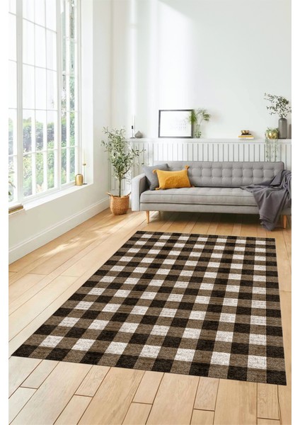Baskılı Kaymaz Yıkanabilir Modern Koridor Halısı Mutfak Halısı Salon Halısı Modern-55-Kahve fiyatları