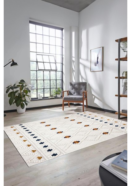 Baskılı Kaymaz Yıkanabilir Şık Kilim Desen Yolluk Mutfak Halısı Salon Halısı Modern-65-Renkli fırsatları