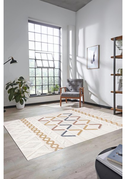 Kilim Desen Modern Tasarım Dijital Kaymaz Yıkanabilir Yolluk Mutfak Salon Halısı Modern-81-Renkli modelleri