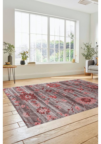 Modern Etnik Desen Dijital Kaymaz Yıkanabilir Yolluk Mutfak Salon Halısı Modern-30-Bordo indirimleri