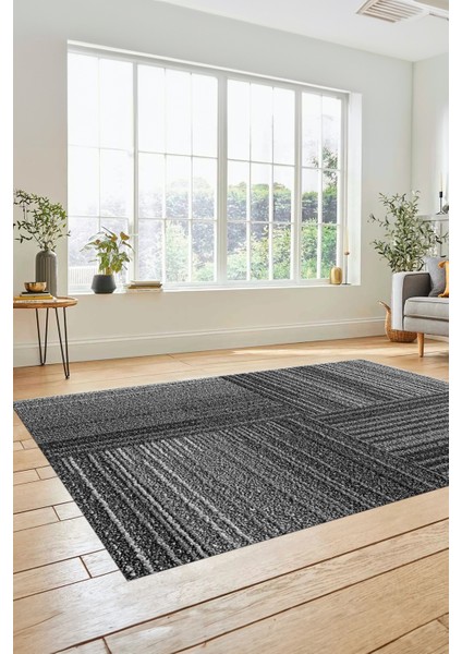 3D Modern Kilim Desen Dijital Kaymaz Yıkanabilir Yolluk Mutfak Salon Halısı Modern-34-Gri fırsatları