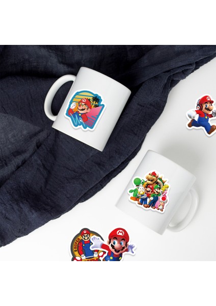 Super Mario Defter Suluk Laptop Notebook Tablet Telefon Kılıf Sticker Seti modelleri