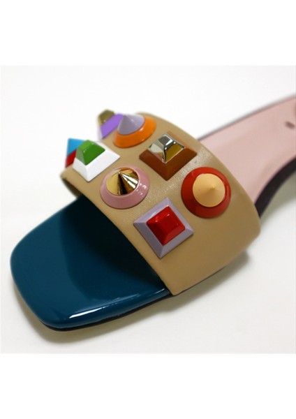 Taş Detaylı Kadın Terlik modelleri