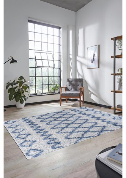 Modern Kilim Desen Dijital Kaymaz Yıkanabilir Yolluk Mutfak Salon Halısı Modern-92-Mavi fiyatları