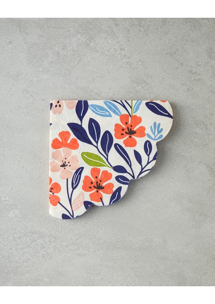 Autumn Flower Kağıt 20'li Kağıt Peçete Renkli