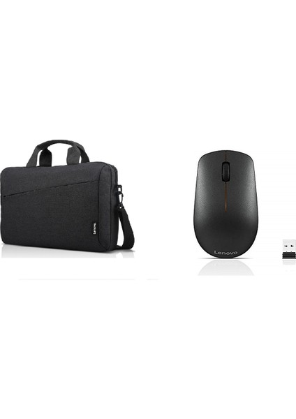 15.6" Casual Laptop Çantası T210 Siyah, Lenovo 400 Kablosuz Mouse Set