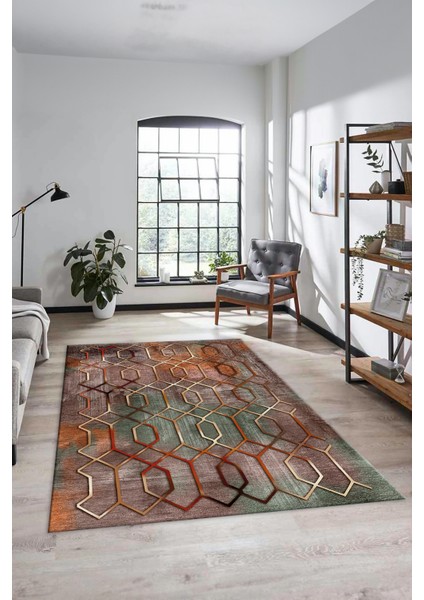 Modern Desen Dijital Kaymaz Yıkanabilir Yolluk Mutfak Salon Halısı Modern-90-Renkli fiyatları