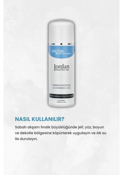 Jordan Dead Sea Salt Atopik Dermatit Sedef Egzama Temizleme Jeli