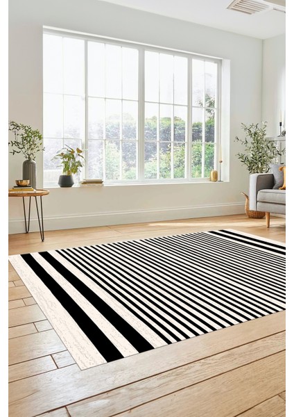 Baskılı Kaymaz Yıkanabilir Sade Modern Yolluk Mutfak Halısı Salon Halısı Modern-63-Siyah fiyatları