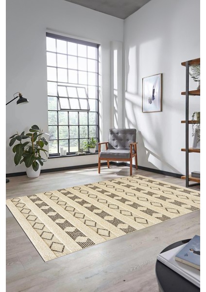 Baskılı Kaymaz Yıkanabilir Kilim Desen Yolluk Mutfak Halısı Salon Halısı Modern-64-Kahve fırsatları