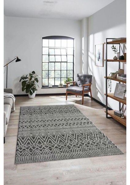 Kilim Desen Özel Tasarım Dijital Kaymaz Yıkanabilir Yolluk Mutfak Salon Halısı Modern-86-Gri fiyatları
