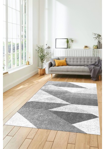 Baskılı Kaymaz Yıkanabilir Modern Koridor Halısı Mutfak Halısı Salon Halısı Modern-54-Beyaz fiyatları