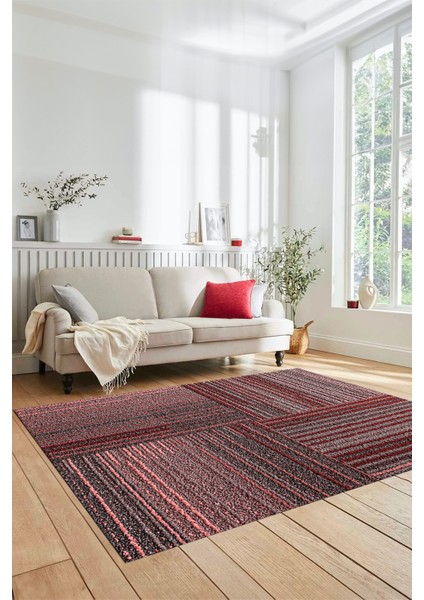 3D Modern Kilim Desen Dijital Kaymaz Yıkanabilir Yolluk Mutfak Salon Halısı Modern-34-Pembe fiyatları