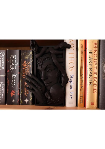 Medusa Antik Book Nook Kitap Köşesi Özel Tasarım Kitap Tutucu